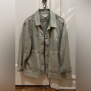 Madewell Green Tucker Denim Jacket (Oversized)